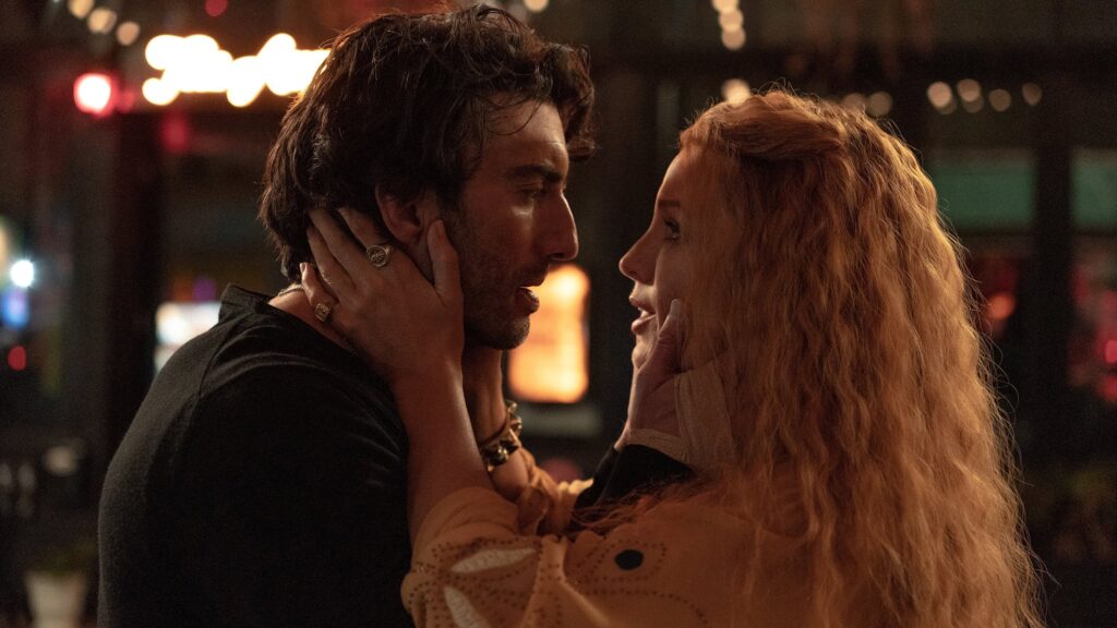 ALT: Lily Bloom (Blake Lively) e  Ryle Kincaid (Justin Baldoni) e o primeiro sinal de amor 